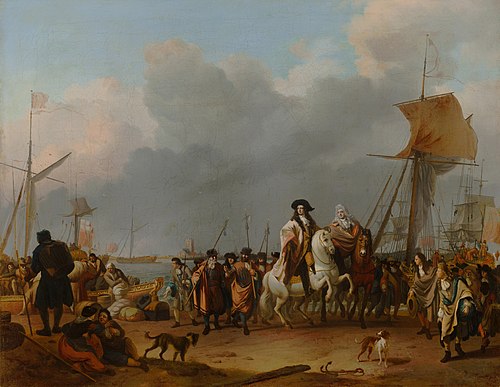 Arrivée du roi Stadholder Willem III à Oranjepolder, 31 janvier 1691, 1692, Ludolf Bakhuizen