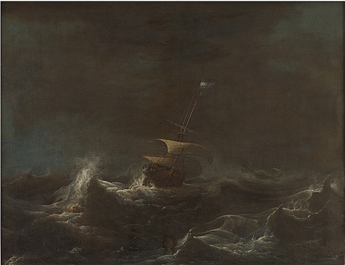 A Storm, 1677, Ludolf Bakhuizen