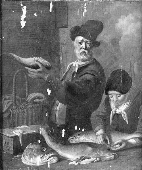 The Fishmonger, 1677, Ludolf Bakhuizen