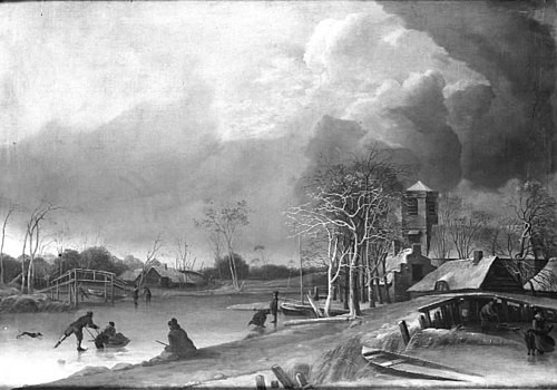 Winter Scenery, 1677, Ludolf Bakhuizen
