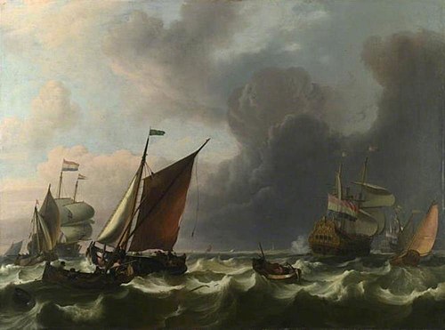 Dutch Men-of-war off Enkhuizen, 1683, Ludolf Bakhuizen