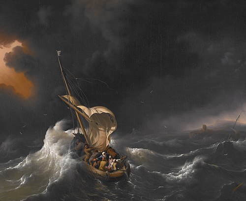 Christ in the Storm on the Sea of Galilee, 1695, Ludolf Bakhuizen