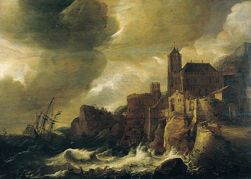 The shipwreck, , Ludolf Bakhuizen