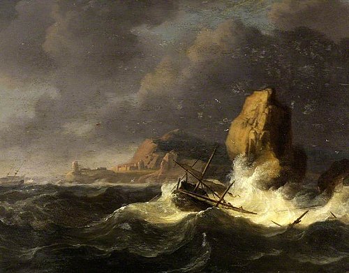A shipwreck, 1656, Ludolf Bakhuizen