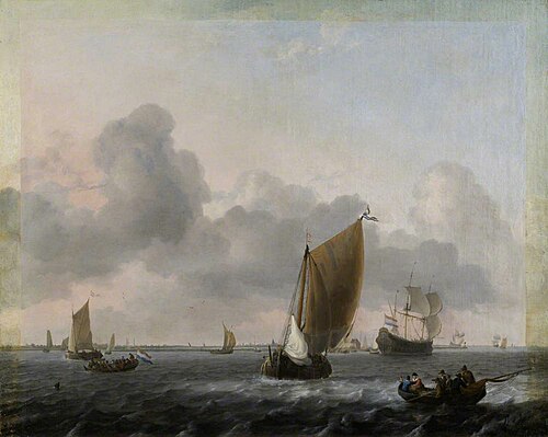 Marine, Choppy Sea, 1661, Ludolf Bakhuizen