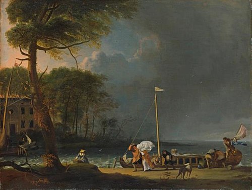 Beginning Storm, 1682, Ludolf Bakhuizen