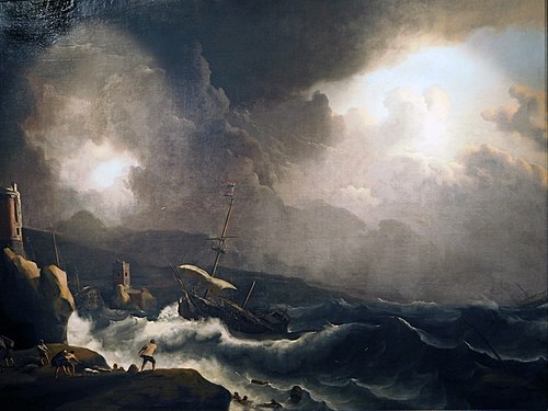 Storm at Sea, 1680, Ludolf Bakhuizen