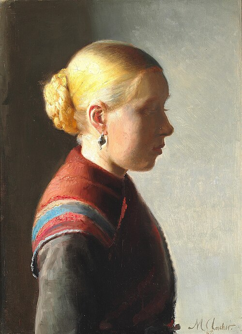 Young woman., 1887, Michael Peter Ancher