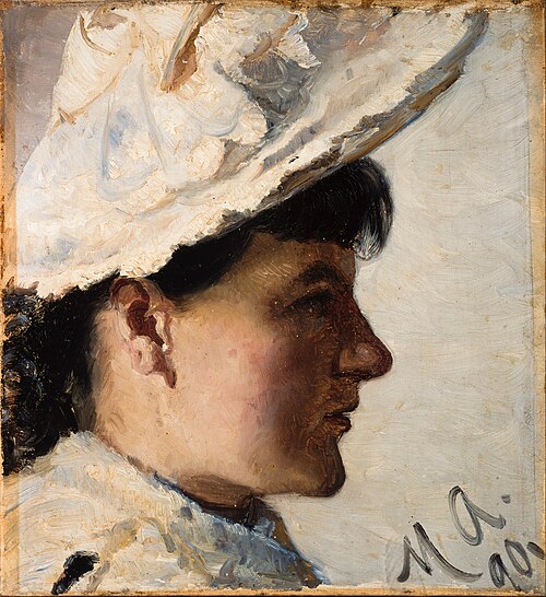 Gerda Ahlborn, 1890, Michael Peter Ancher