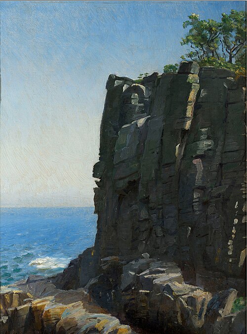 The Sanctuary Cliffs at Rø, 1890, Michael Peter Ancher