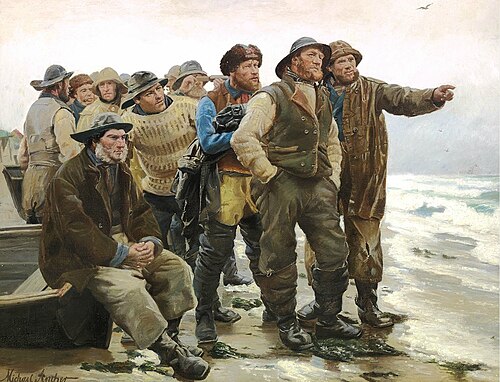 Va-t-il Arrondir le Point ?, 1885, Michael Peter Ancher