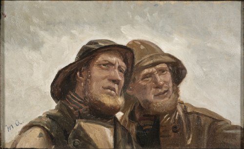 Two Fishermen. Study, , Michael Peter Ancher