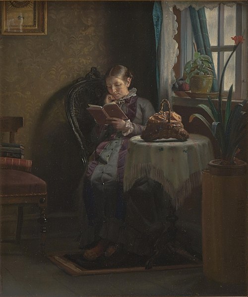 The Artist's Wife Reading, 1881, Michael Peter Ancher