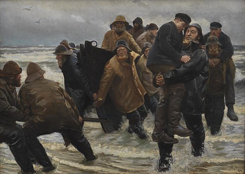A Crew Rescued, 1894, Michael Peter Ancher