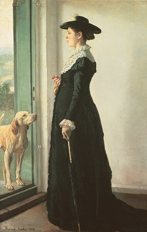 Portrait de ma femme, 1884, Michael Peter Ancher