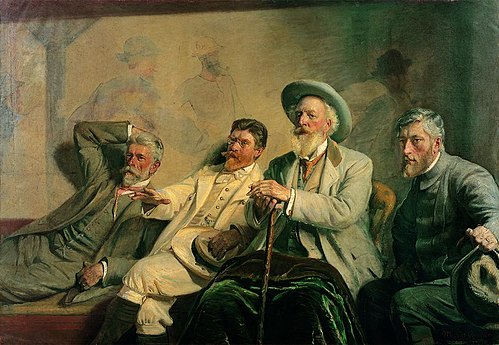 Juges d'art, 1906, Michael Peter Ancher