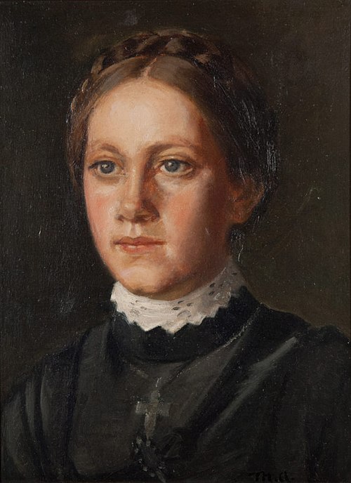 Portrait of Karoline Marie Larsen Løth, 1901, Michael Peter Ancher