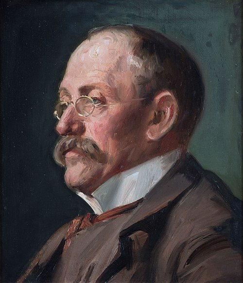 Portrait of the painter Eilif Peterssen, , Michael Peter Ancher