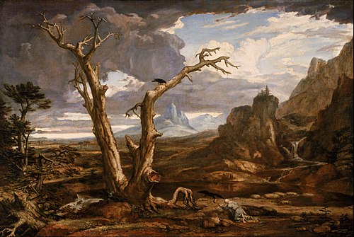 Elijah in the Desert, 1818, Washington Allston
