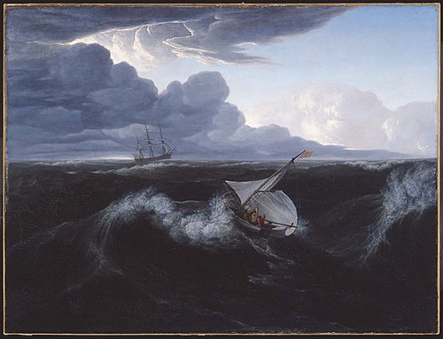 Rising of a Thunderstorm at Sea, 1804, Washington Allston