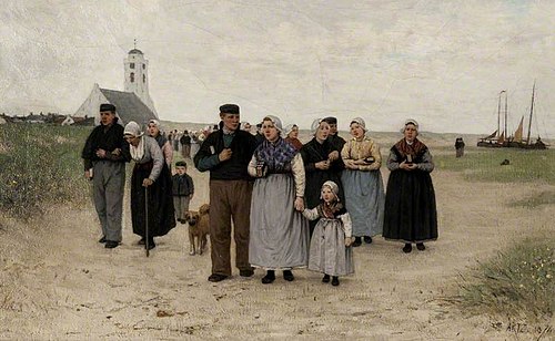 Coming from Church, 1874, Adolphe Artz