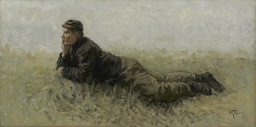 On the lookout, 1889, Adolphe Artz