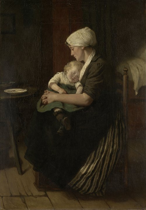 Lulled to Sleep, 1871, Adolphe Artz