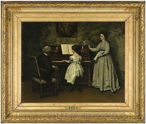 De Muziekles, 1868, Adolphe Artz
