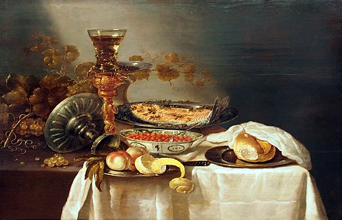 Still life with berkemeyer, 1650, Adriaen Jansz. Kraen