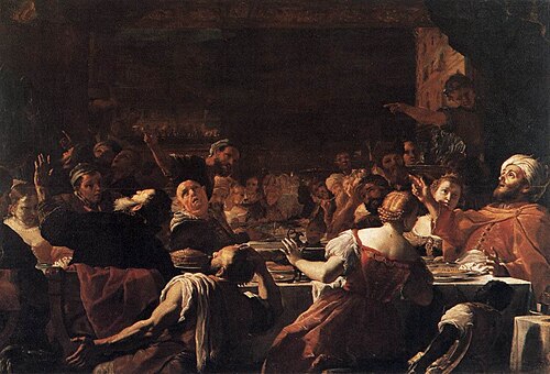 Le Festin de Balthazar, 1653, Mattia Preti