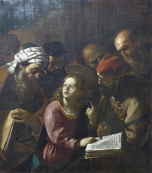 Jésus au milieu des Docteurs, 1640, Mattia Preti