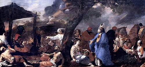 Moïse sur le mont Sinaï, 1640, Mattia Preti