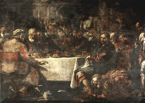 Christ in the House of Simon, , Mattia Preti
