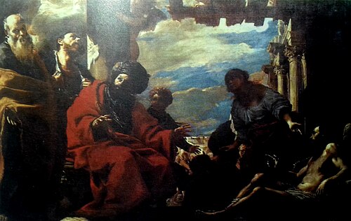 Job et ses amis, 1665, Mattia Preti