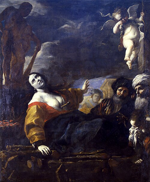La Mort de Didon, 1655, Mattia Preti