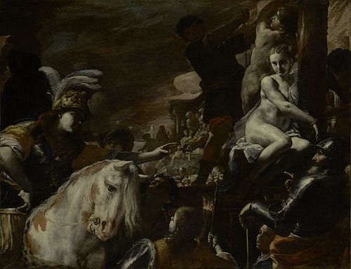Clorinda Rescuing Sofronia and Olindo, 1660, Mattia Preti