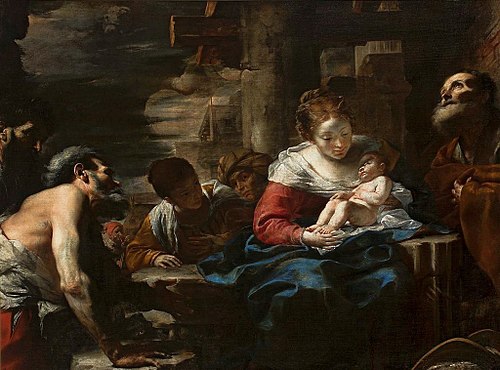 L’Adoration des bergers, 1645, Mattia Preti