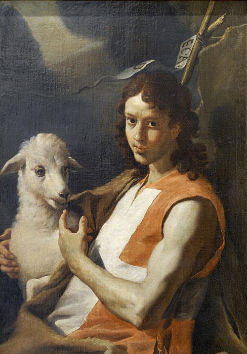 Saint John the Baptist Wearing the Red Tabard of the Order of Saint John, 1671, Mattia Preti
