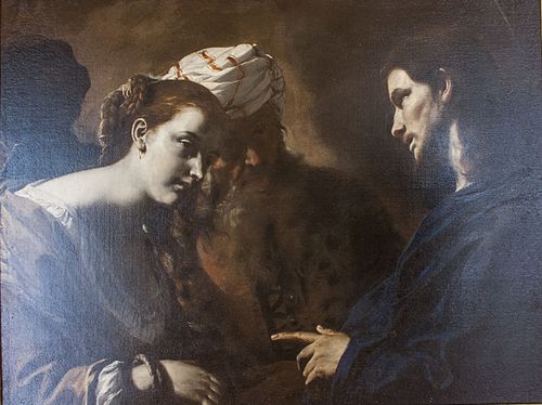 Christ and the Woman Taken in Adultery, , Mattia Preti