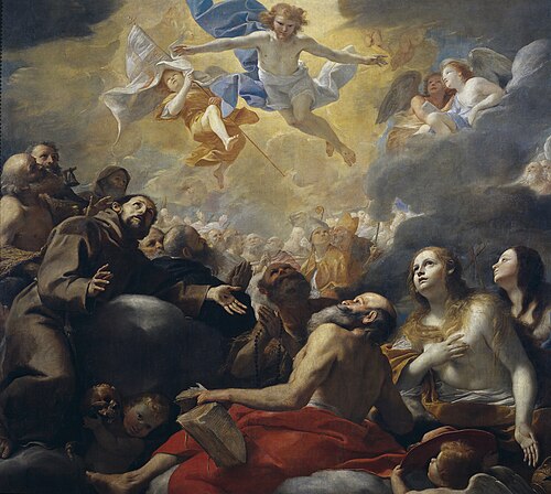 Christ in Glory with Saints, 1660, Mattia Preti
