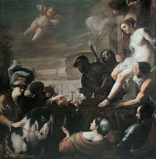 Clorinda rescues Olindo and Sophronia, 1646, Mattia Preti