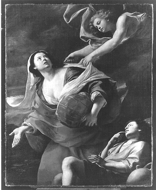 An Angel shows Hagar the Way, 1656, Mattia Preti