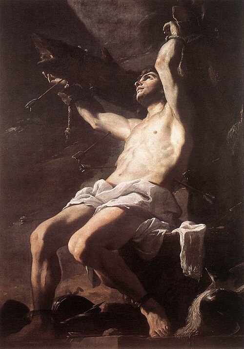 Saint Sebastian, 1657, Mattia Preti