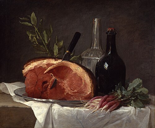 Nature morte au jambon, 1767, Anne Vallayer-Coster