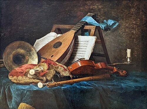 Instruments de musique, 1770, Anne Vallayer-Coster