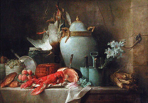 Vase, Homard, Fruits et Gibier, 1817, Anne Vallayer-Coster
