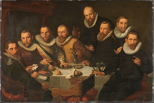 Guardsmen of the Company of Captain Pieter van Neck (fragment), 1604, Aert Pietersz.