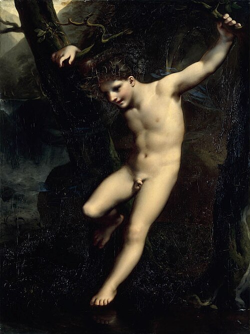 Jeune Zephyr se balançant au-dessus de l'eau, 1814, Pierre-Paul Prud'hon