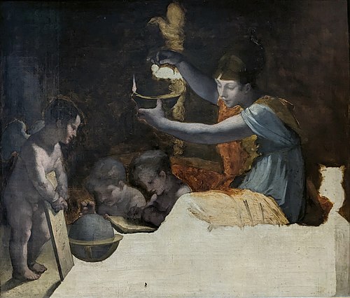 Minerve éclairant les génies des arts et des sciences, 1800, Pierre-Paul Prud'hon