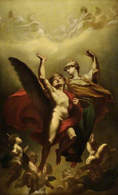 Study for 'Minerva leading the Genius of the Arts into Immortality', 1813, Pierre-Paul Prud'hon